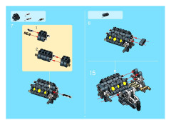 LEGO 8435 instructions page 12 – build guide