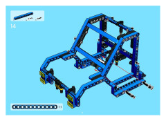 LEGO 8435 instructions page 74 – build guide