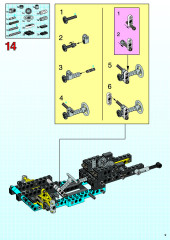LEGO 8437 instructions page 9 – build guide
