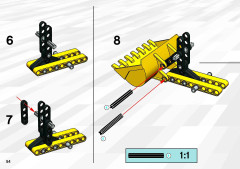 LEGO 8453 instructions page 54 – build guide