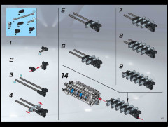 LEGO 8461 instructions page 107 – build guide