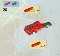 LEGO 8486 instructions page 21 – build guide
