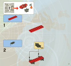 LEGO 8486 instructions page 3 – build guide