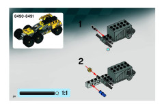 LEGO 8490 instructions page 24 – build guide