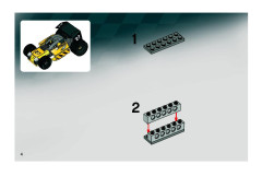 LEGO 8490 instructions page 4 – build guide