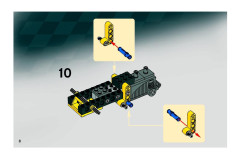 LEGO 8490 instructions page 8 – build guide