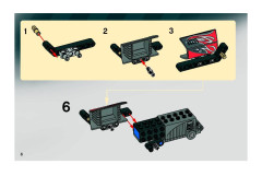 LEGO 8493 instructions page 6 – build guide