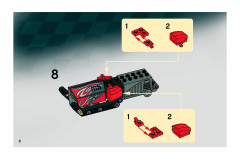 LEGO 8493 instructions page 8 – build guide