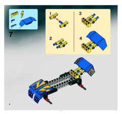 LEGO 8494 instructions page 8 – build guide