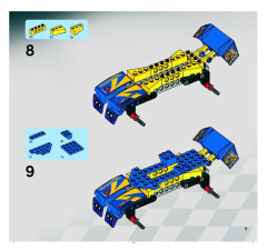 LEGO 8494 instructions page 9 – build guide