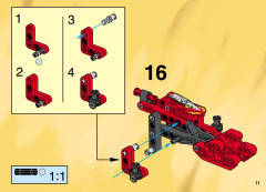 LEGO 8510 instructions page 11 – build guide