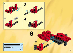 LEGO 8510 instructions page 5 – build guide