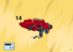 LEGO 8510 instructions page 9 – build guide