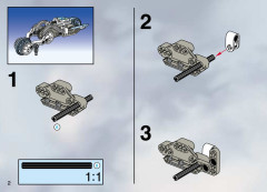 LEGO 8511 instructions page 2 – build guide