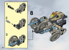 LEGO 8511 instructions page 28 – build guide