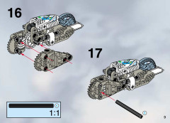 LEGO 8511 instructions page 9 – build guide