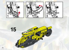 LEGO 8514 instructions page 12 – build guide