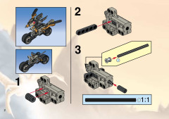 LEGO 8516 instructions page 2 – build guide