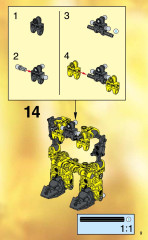 LEGO 8523 instructions page 9 – build guide