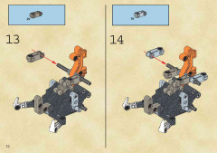 LEGO 8556 instructions page 12 – build guide