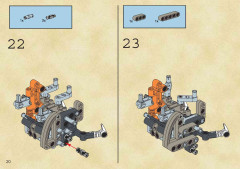 LEGO 8556 instructions page 20 – build guide