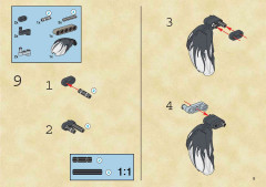 LEGO 8556 instructions page 9 – build guide