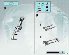 LEGO 8594 instructions page 9 – build guide