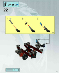 LEGO 8595 instructions page 21 – build guide