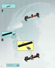 LEGO 8595 instructions page 8 – build guide