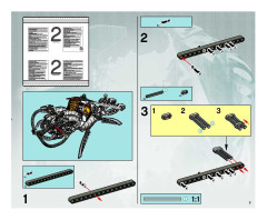 LEGO 8596 instructions page 9 – build guide