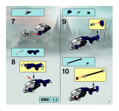 LEGO 8623 instructions page 17 – build guide
