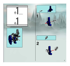 LEGO 8623 instructions page 3 – build guide