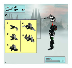 LEGO 8623 instructions page 42 – build guide