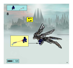 LEGO 8623 instructions page 61 – build guide