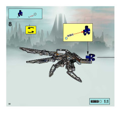 LEGO 8623 instructions page 68 – build guide