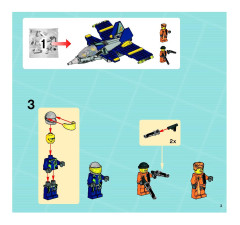 LEGO 8630 instructions page 3 – build guide