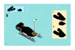 LEGO 8631 instructions page 8 – build guide