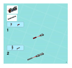 LEGO 8632 instructions page 9 – build guide