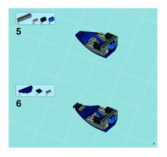 LEGO 8633 instructions page 9 – build guide
