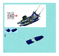 LEGO 8633 instructions page 2 – build guide