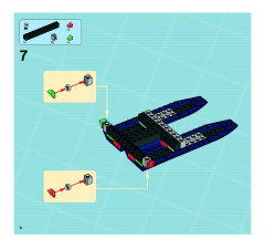 LEGO 8633 instructions page 8 – build guide