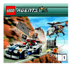 LEGO 8634 instructions page 1 – build guide