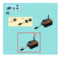 LEGO 8634 instructions page 9 – build guide