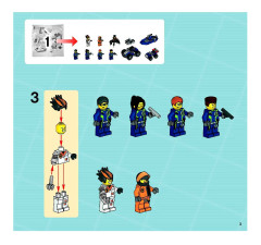 LEGO 8635 instructions page 3 – build guide