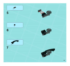 LEGO 8635 instructions page 43 – build guide
