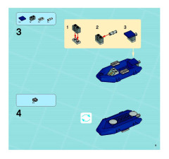 LEGO 8635 instructions page 9 – build guide