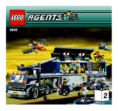 LEGO 8635 instructions page 1 – build guide