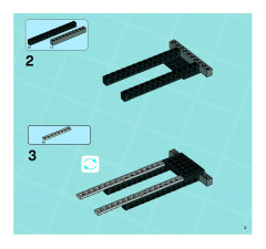 LEGO 8635 instructions page 3 – build guide