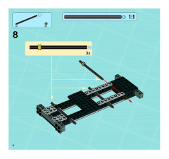 LEGO 8635 instructions page 8 – build guide
