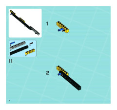 LEGO 8635 instructions page 2 – build guide